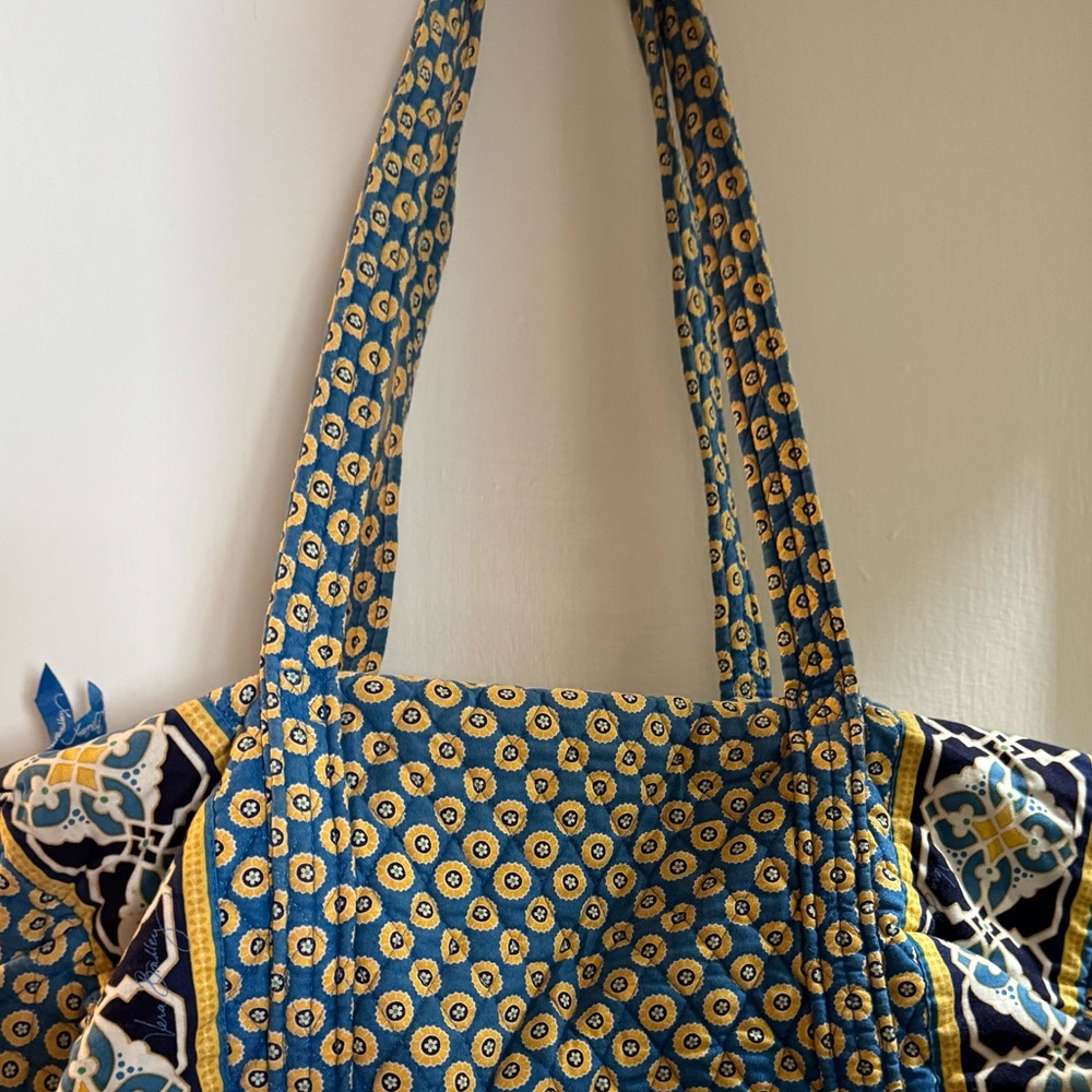 Blue Patterned Vera Bradley Duffel Bag - Picture 4 of 4